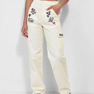 Broken Promises Cream Focus on Me Pants Size XS